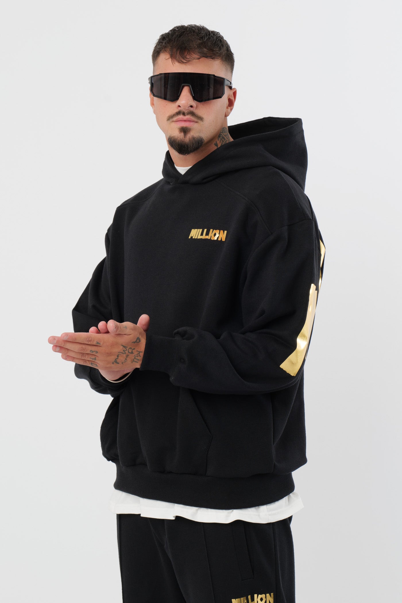 Hoodie Gold Lonely Black