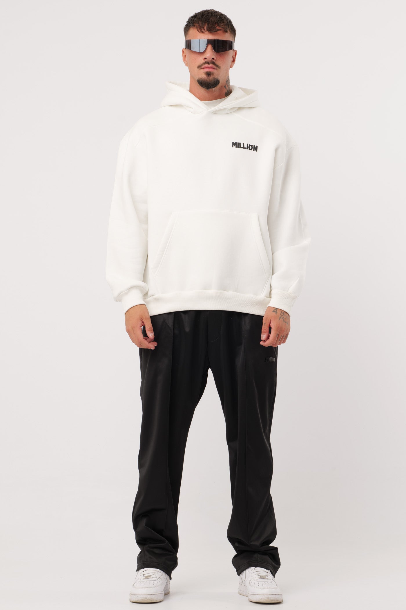 Black Acetate Pants with Nerves