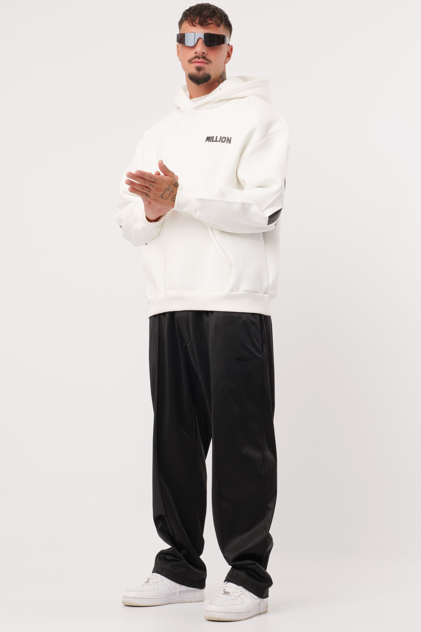 Black Acetate Pants with Nerves