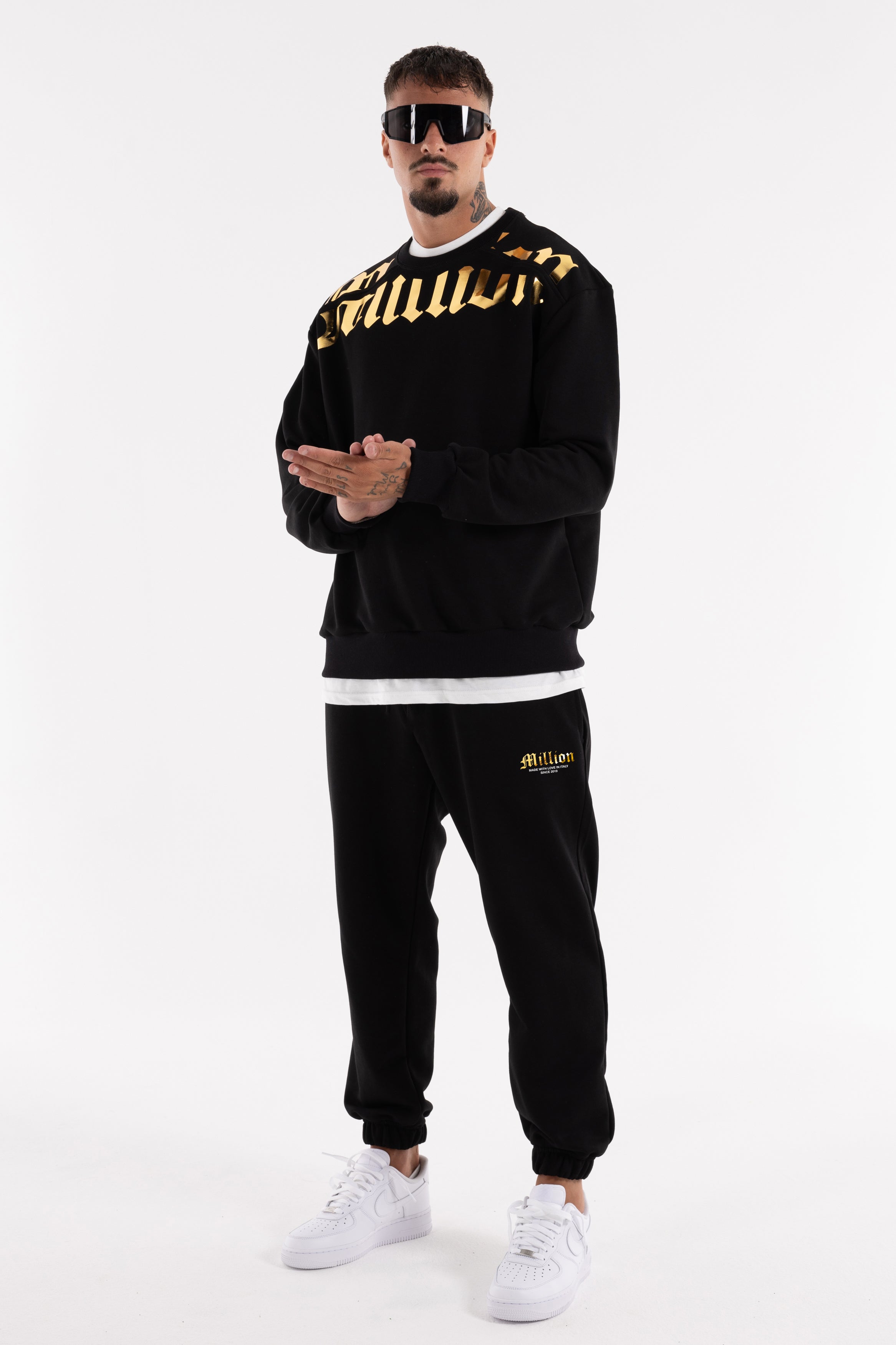 Crewneck Gold Cortar Black