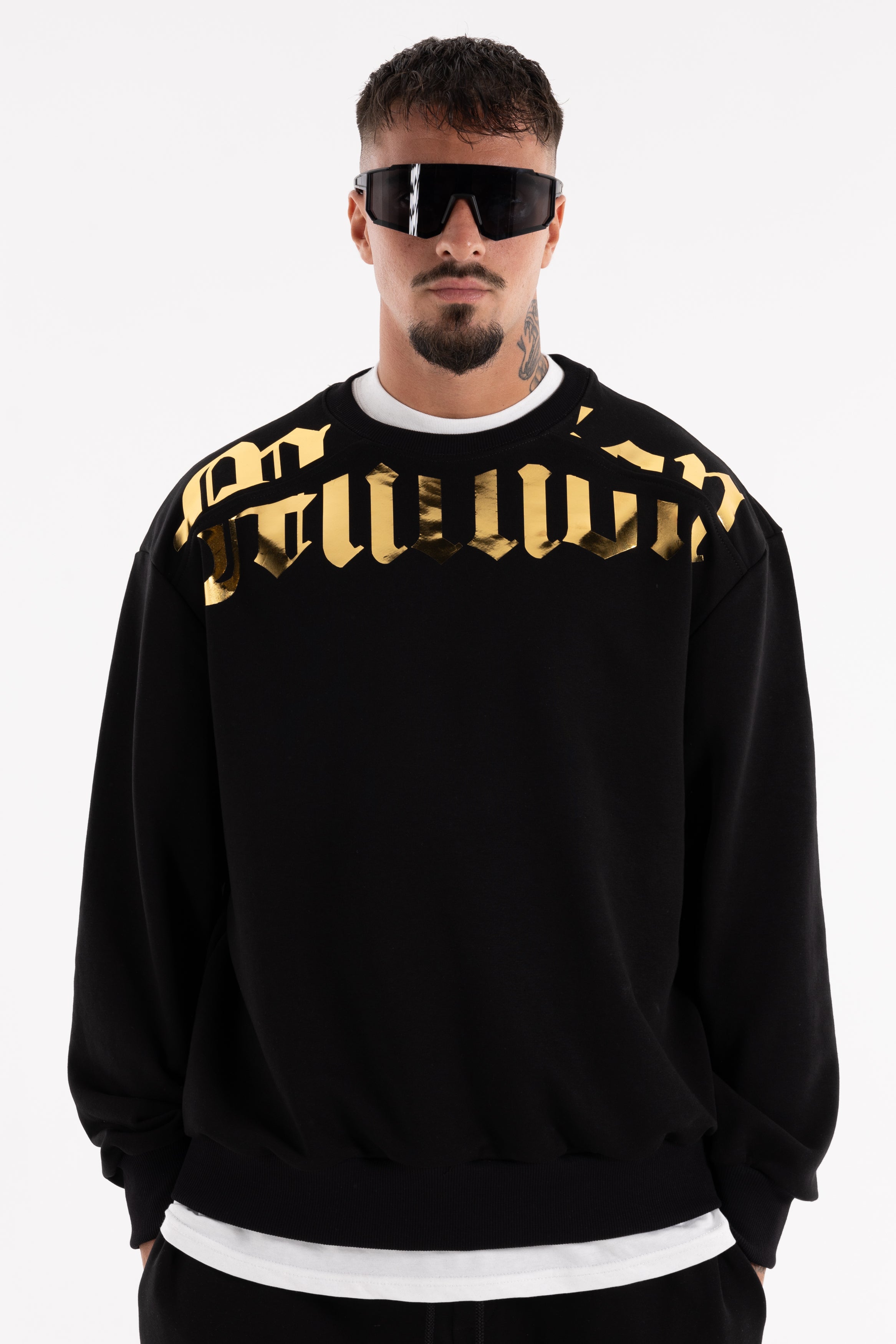 Crewneck Gold Cortar Black