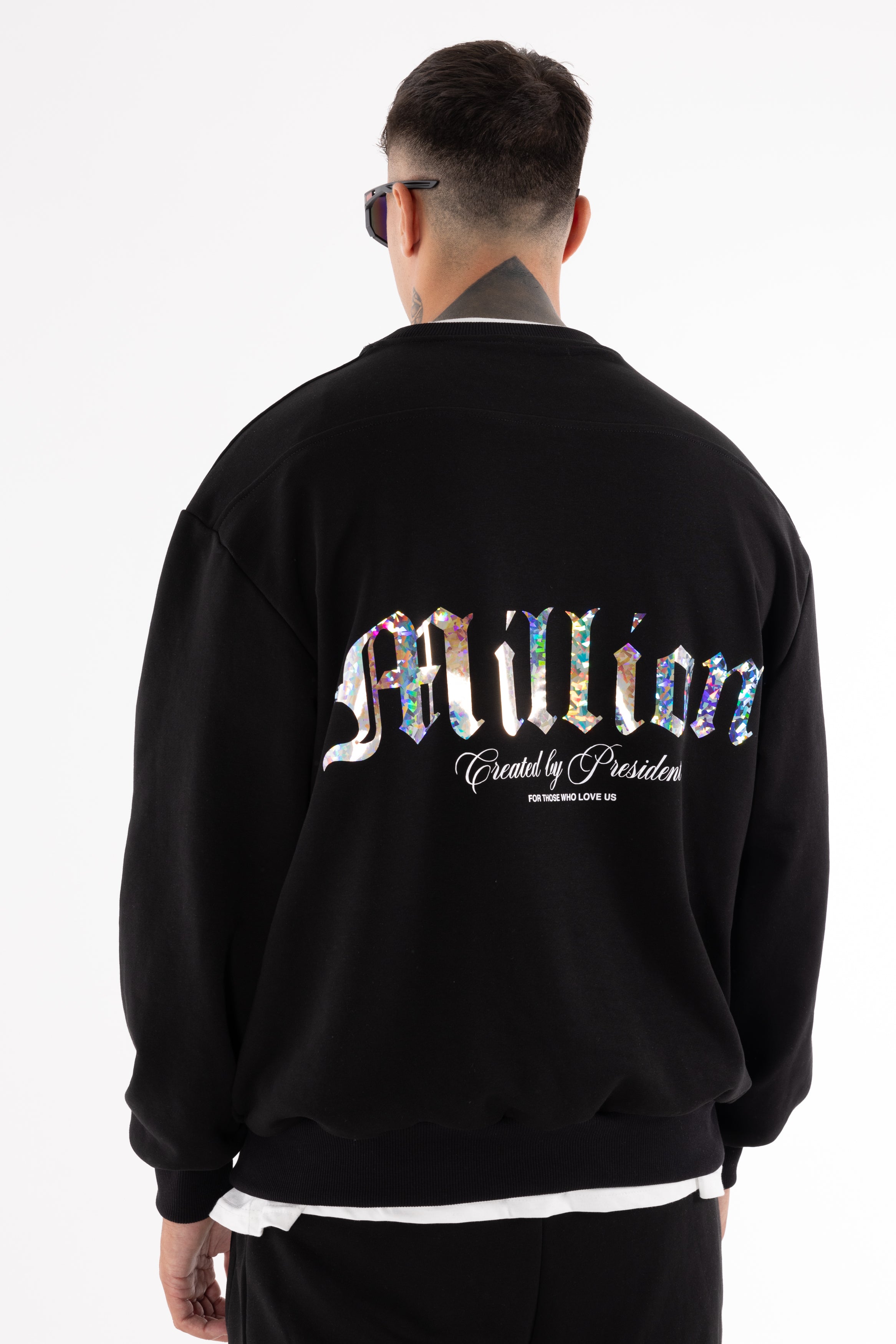 Crewneck Crystal President Black
