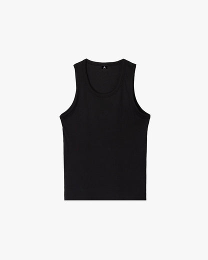Black Ribbed Tank Top