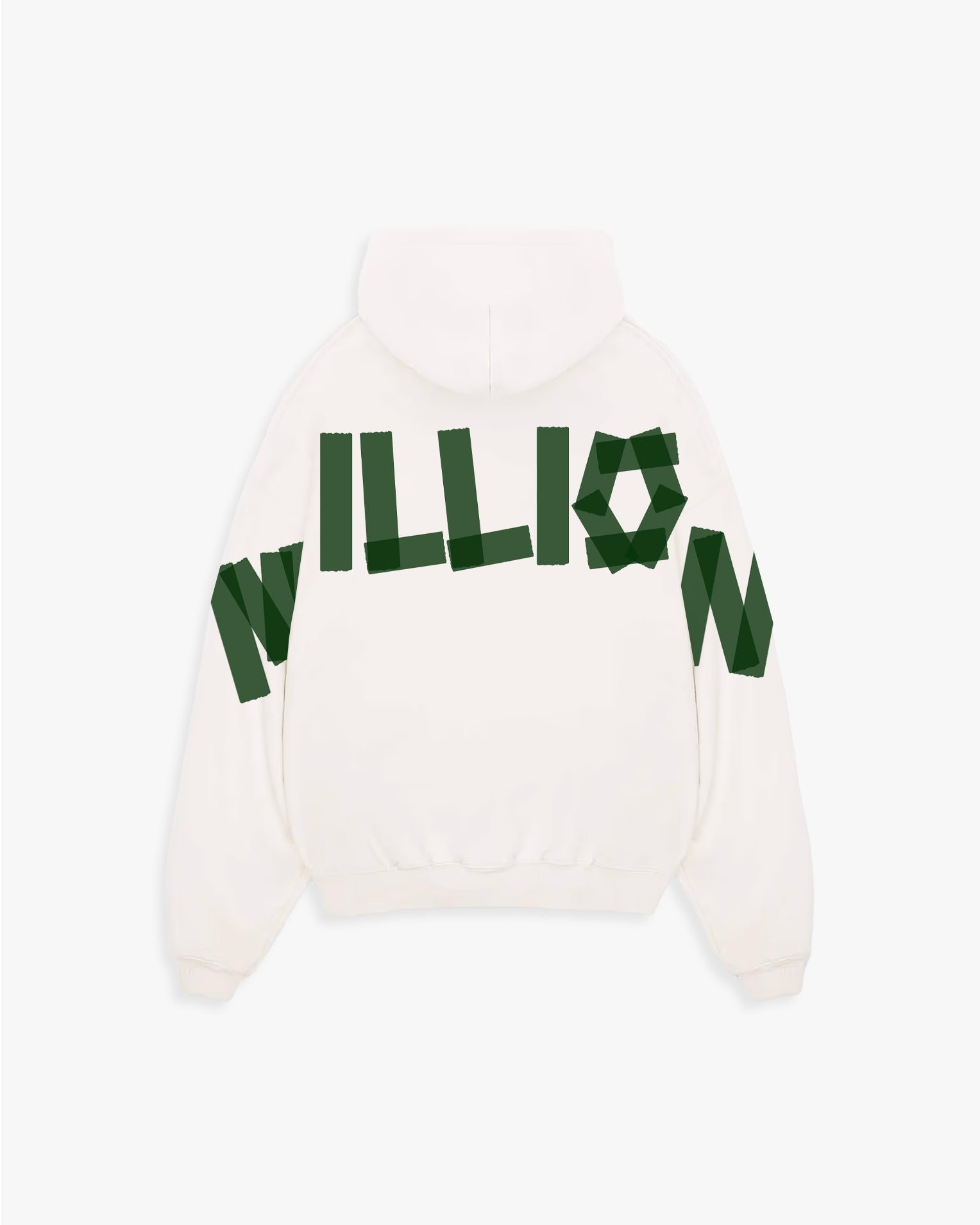 Hoodie Green Lonely White