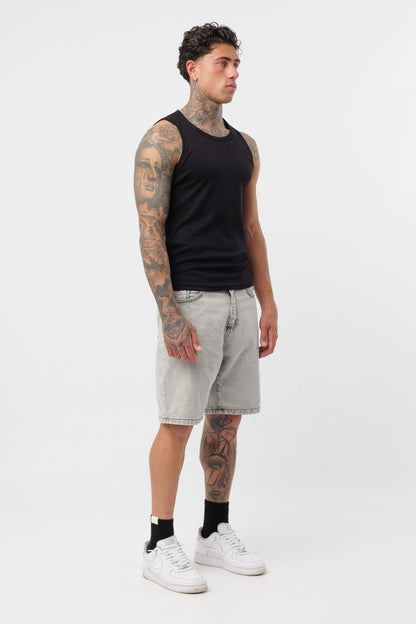 Black Ribbed Tank Top