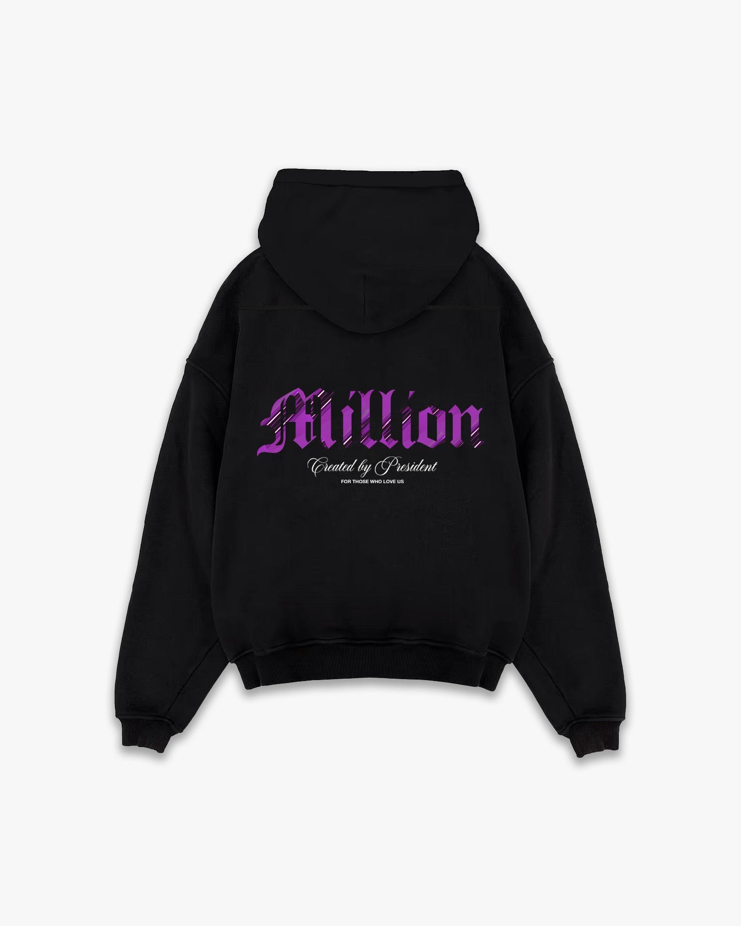 Hoodie Violet President Black